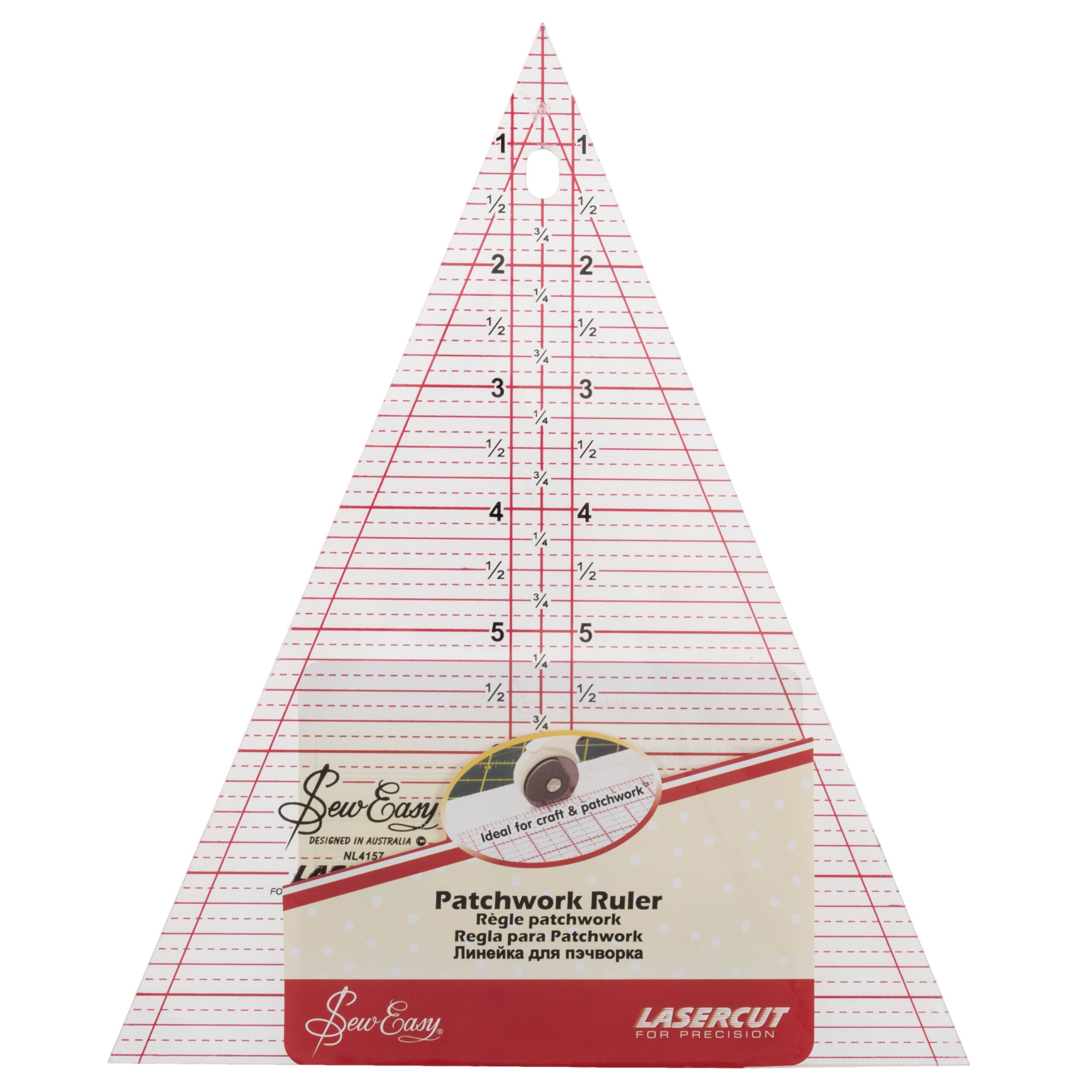 Template - Patchwork Triangle - 8.5in x 7in (NL4157) - Creations Store UK